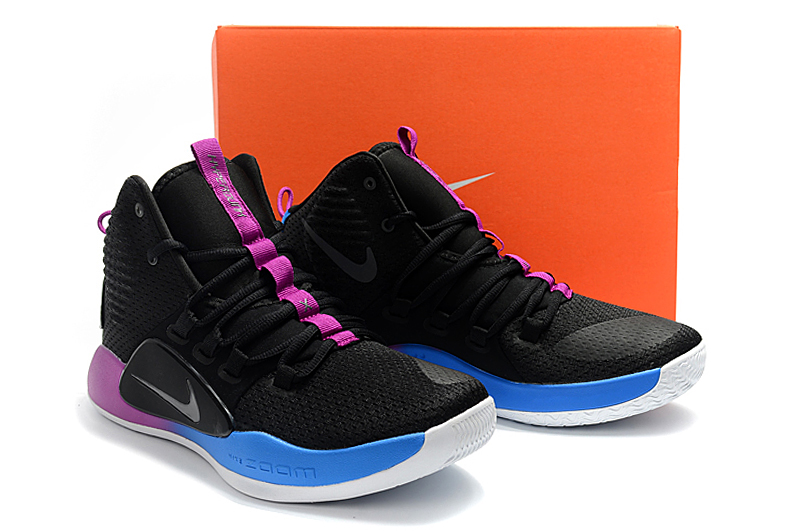 Men Nike Hyperdunk X EP Black Purple Blue Shoes